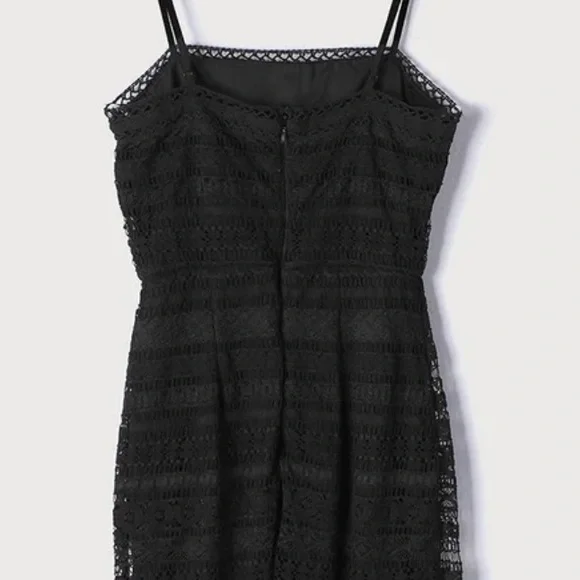 Lulu’s Black Lace Midi Dress - Picture 6 of 6